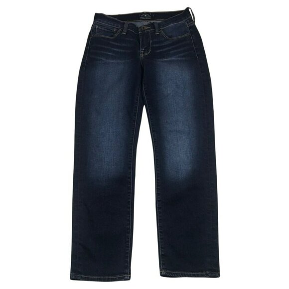 Lucky Brand Womens Mollie Crop Jeans Size 2 Dark Wash Denim Slim Straight - Picture 8 of 15